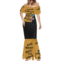 Black Creativity Rules The World Mermaid Dress African Creativity - Wonder Print Shop