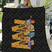 Black Creativity Rules The World Quilt African Creativity - Wonder Print Shop