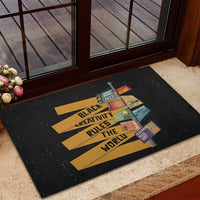 Black Creativity Rules The World Rubber Doormat African Creativity - Wonder Print Shop