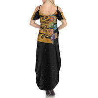 Black Creativity Rules The World Summer Maxi Dress African Creativity - Wonder Print Shop