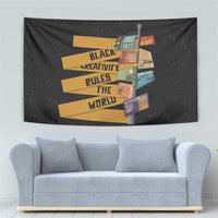 Black Creativity Rules The World Tapestry African Creativity - Wonder Print Shop
