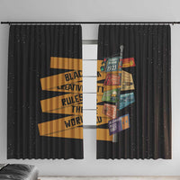 Black Creativity Rules The World Window Curtain African Creativity - Wonder Print Shop