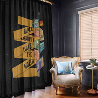 Black Creativity Rules The World Window Curtain African Creativity - Wonder Print Shop