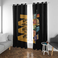 Black Creativity Rules The World Window Curtain African Creativity - Wonder Print Shop