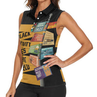 Black Creativity Rules The World Women Sleeveless Polo Shirt African Creativity - Wonder Print Shop
