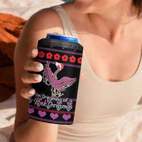 Flamingo Im Dreaming Of A Pink Christmas 4 in 1 Can Cooler Tumbler - Wonder Print Shop