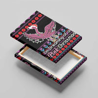 Flamingo Im Dreaming Of A Pink Christmas Canvas Wall Art - Wonder Print Shop