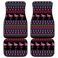 Flamingo Im Dreaming Of A Pink Christmas Car Mats - Wonder Print Shop