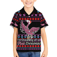 Flamingo Im Dreaming Of A Pink Christmas Family Matching Tank Maxi Dress and Hawaiian Shirt - Wonder Print Shop