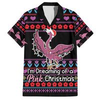 Flamingo Im Dreaming Of A Pink Christmas Hawaiian Shirt - Wonder Print Shop