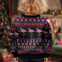 Flamingo Im Dreaming Of A Pink Christmas Kid Ugly Christmas Sweater - Wonder Print Shop