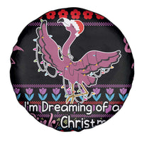 Flamingo Im Dreaming Of A Pink Christmas Spare Tire Cover - Wonder Print Shop