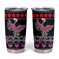 Flamingo Im Dreaming Of A Pink Christmas Tumbler Cup - Wonder Print Shop