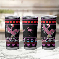 Flamingo Im Dreaming Of A Pink Christmas Tumbler Cup - Wonder Print Shop