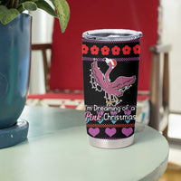 Flamingo Im Dreaming Of A Pink Christmas Tumbler Cup - Wonder Print Shop