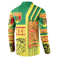 Senegal Football Button Sweatshirt Lions of Teranga Soccer - Road To Champion - Wonder Print Shop
