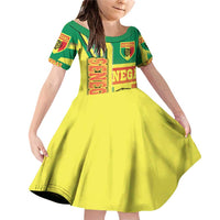 Senegal Football Family Matching Off Shoulder Short Dress and Hawaiian Shirt Lions of Teranga Soccer - Road To Champion - Wonder Print Shop