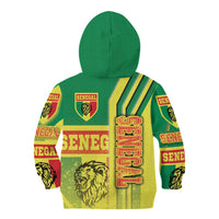Senegal Football Kid Hoodie Lions of Teranga Soccer - Road To Champion - Wonder Print Shop