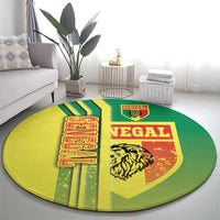 Senegal Football Round Carpet Lions of Teranga Soccer - Road To Champion