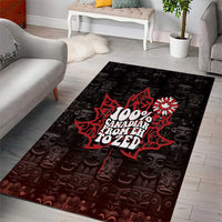 100% Canadian From Eh To Zed Area Rug True North Strong and Free