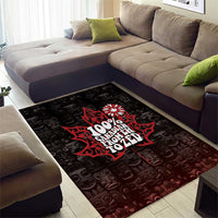 100% Canadian From Eh To Zed Area Rug True North Strong and Free