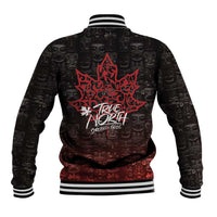100% Canadian From Eh To Zed Baseball Jacket True North Strong and Free