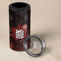 100% Canadian From Eh To Zed 4 in 1 Can Cooler Tumbler True North Strong and Free