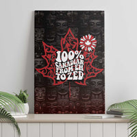 100% Canadian From Eh To Zed Canvas Wall Art True North Strong and Free