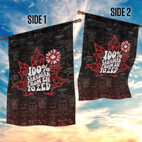 100% Canadian From Eh To Zed Garden Flag True North Strong and Free