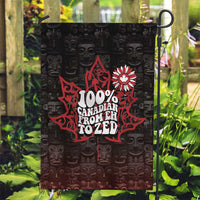 100% Canadian From Eh To Zed Garden Flag True North Strong and Free