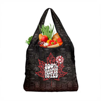 100% Canadian From Eh To Zed Grocery Bag True North Strong and Free
