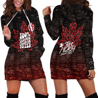 100% Canadian From Eh To Zed Hoodie Dress True North Strong and Free