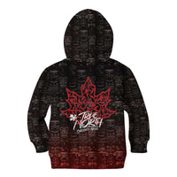 100% Canadian From Eh To Zed Kid Hoodie True North Strong and Free