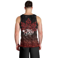 100% Canadian From Eh To Zed Men Tank Top True North Strong and Free