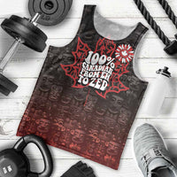 100% Canadian From Eh To Zed Men Tank Top True North Strong and Free