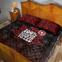 100% Canadian From Eh To Zed Quilt Bed Set True North Strong and Free