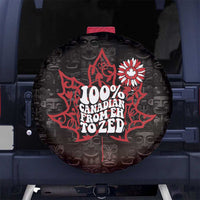 100% Canadian From Eh To Zed Spare Tire Cover True North Strong and Free