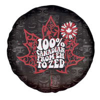 100% Canadian From Eh To Zed Spare Tire Cover True North Strong and Free