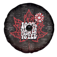 100% Canadian From Eh To Zed Spare Tire Cover True North Strong and Free