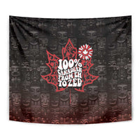 100% Canadian From Eh To Zed Tapestry True North Strong and Free
