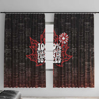 100% Canadian From Eh To Zed Window Curtain True North Strong and Free