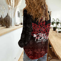 100% Canadian From Eh To Zed Women Casual Shirt True North Strong and Free