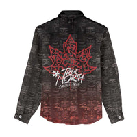 100% Canadian From Eh To Zed Women Casual Shirt True North Strong and Free