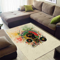 They Want Our Rhythm Not Our Blues Area Rug African Music Pride