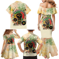 They Want Our Rhythm Not Our Blues Family Matching Mermaid Dress and Hawaiian Shirt African Music Pride