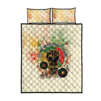 They Want Our Rhythm Not Our Blues Quilt Bed Set African Music Pride