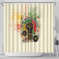 They Want Our Rhythm Not Our Blues Shower Curtain African Music Pride