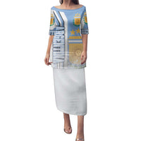 Argentina Football Family Matching Puletasi and Hawaiian Shirt La Albiceleste Soccer - Road To Champion