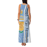 Argentina Football Family Matching Tank Maxi Dress and Hawaiian Shirt La Albiceleste Soccer - Road To Champion