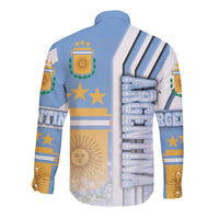 Argentina Football Long Sleeve Button Shirt La Albiceleste Soccer - Road To Champion